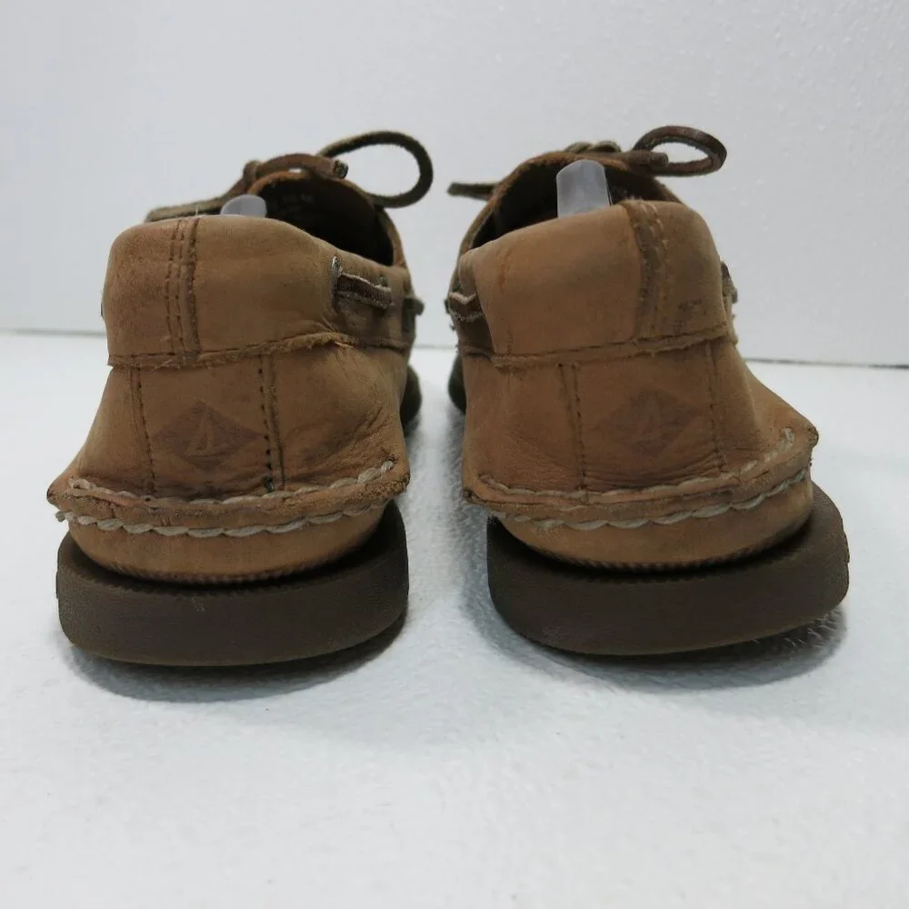 Sperry Top-Sider Natural Nubuck Leather Comfort Deck Boat Shoes Footwear 10 M,